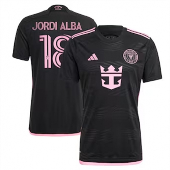 Men Inter Miami CF Jordi Alba 2024 25 Away Replica Black Men Inter Miami CF Jordi Alba 2024 25 Away Replica Black