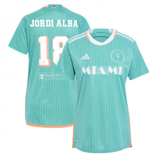 Women Inter Miami CF Jordi Alba 2024 25 Third Replica Aqua Women Inter Miami CF Jordi Alba 2024 25 Third Replica Aqua