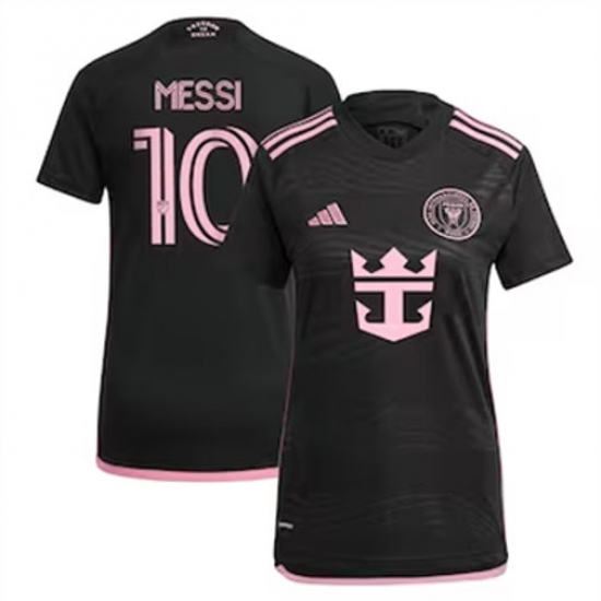 Women Inter Miami CF Lionel Messi 2024 25 Away Replica Black Women Inter Miami CF Lionel Messi 2024 25 Away Replica Black