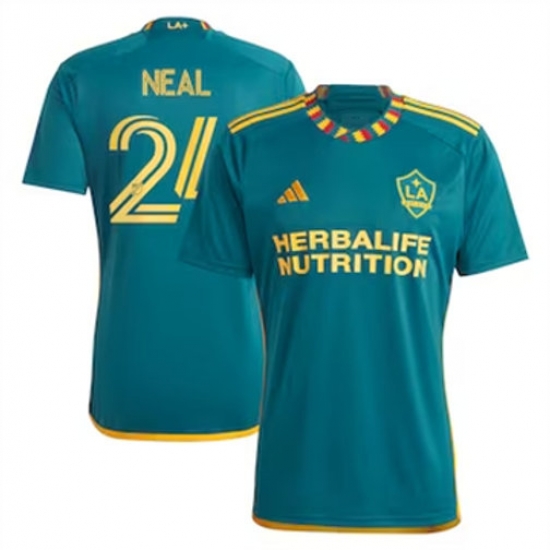 Men LA Galaxy Jalen Neal 2024 25 Away Replica Green Men LA Galaxy Jalen Neal 2024 25 Away Replica Green