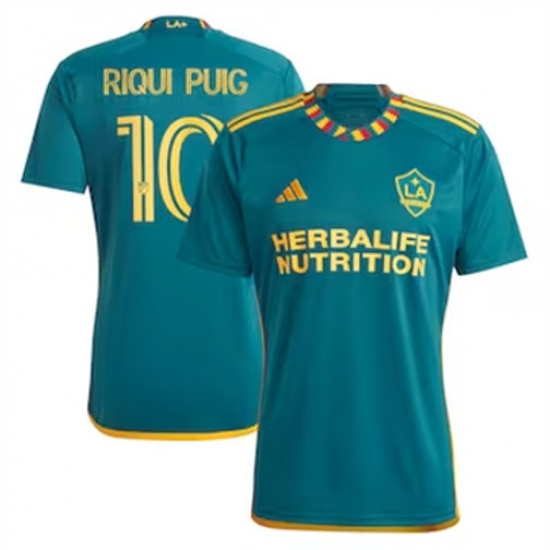 Men LA Galaxy Riqui Puig 2024 25 Away Replica Green Men LA Galaxy Riqui Puig 2024 25 Away Replica Green
