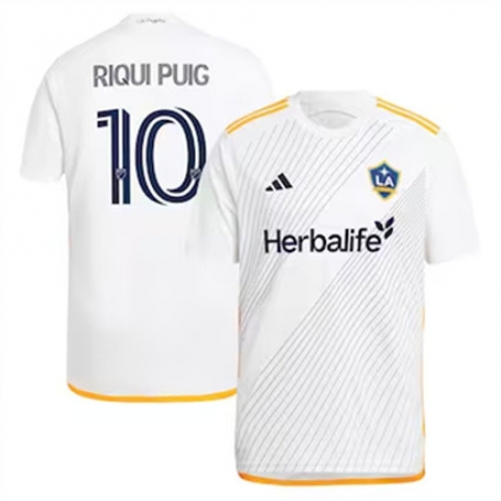 Men LA Galaxy Riqui Puig 2024 25 Home Replica White Men LA Galaxy Riqui Puig 2024 25 Home Replica White