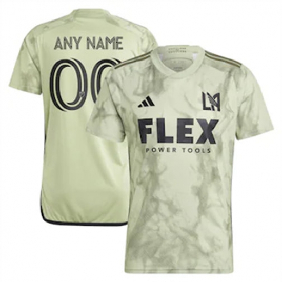 Men Los Angeles FC Custom 2023 24 Away Replica Green Men Los Angeles FC Custom 2023 24 Away Replica Green