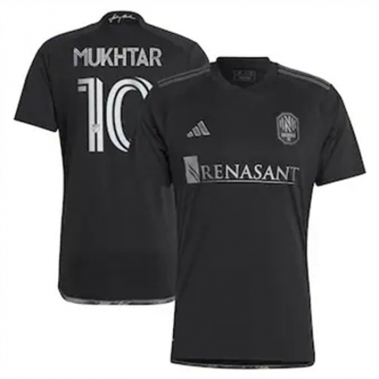 Men Nashville SC Hany Mukhtar 2023 24 Away Replica Black Men Nashville SC Hany Mukhtar 2023 24 Away Replica Black