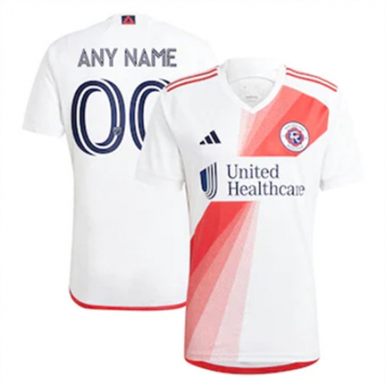 Men New England Revolution Custom 2023 24 Away Replica White Men New England Revolution Custom 2023 24 Away Replica White