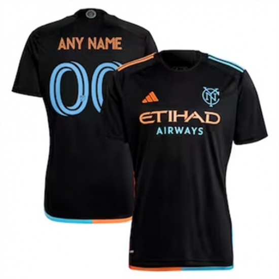 Men New York City FC Custom 2024 25 Away Replica Black Men New York City FC Custom 2024 25 Away Replica Black