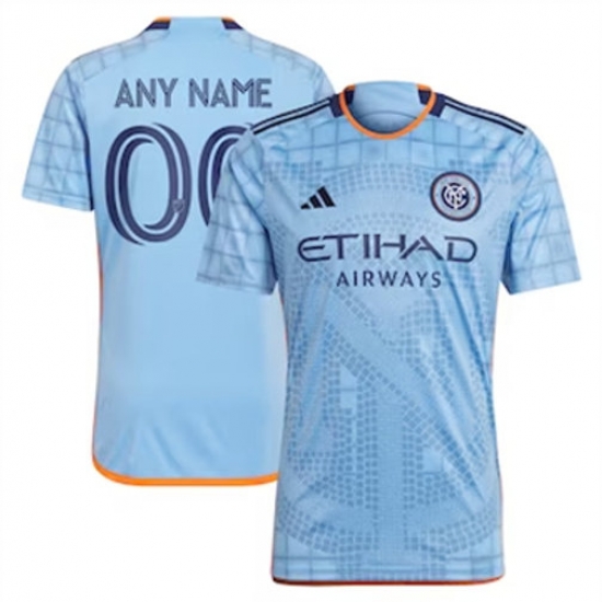 Men New York City FC Custom 2024 25 Home Replica Light Blue Men New York City FC Custom 2024 25 Home Replica Light Blue