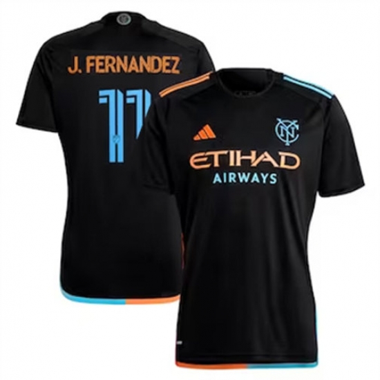Men New York City FC Julian Fernandez 2024 25 Away Replica Black Men New York City FC Julian Fernandez 2024 25 Away Replica Black