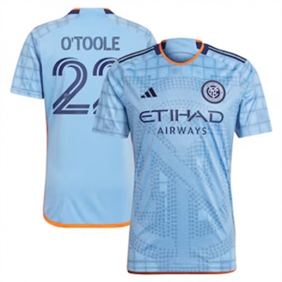 Men New York City FC Kevin O'Toole 2024 25 Home Replica Light Blue Men New York City FC Kevin O'Toole 2024 25 Home Replica Light Blue