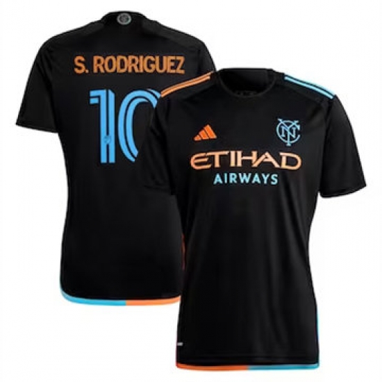 Men New York City FC Santiago Rodriguez 2024 25 Away Replica Black Men New York City FC Santiago Rodriguez 2024 25 Away Replica Black