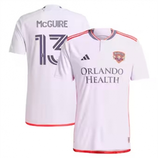 Men Orlando City SC Duncan McGuire 2024 25 Away Replica White Men Orlando City SC Duncan McGuire 2024 25 Away Replica White