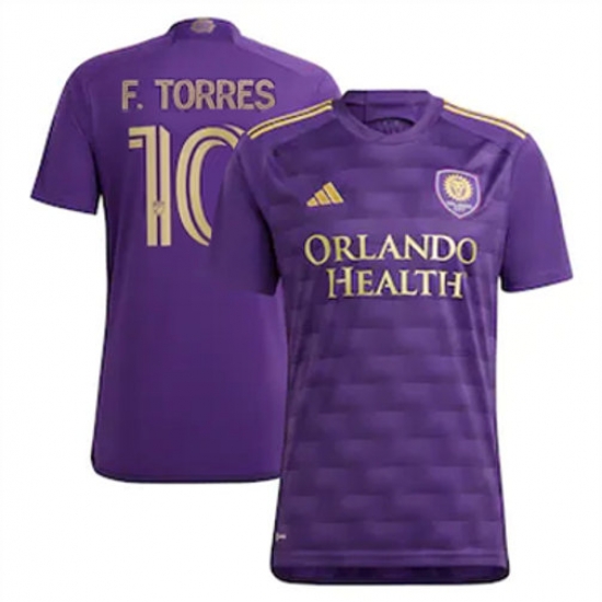 Men Orlando City SC Facundo Torres 2023 24 Home Replica Purple