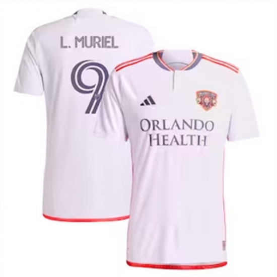 Men Orlando City SC Luis Muriel 2024 25 Away Replica White Men Orlando City SC Luis Muriel 2024 25 Away Replica White