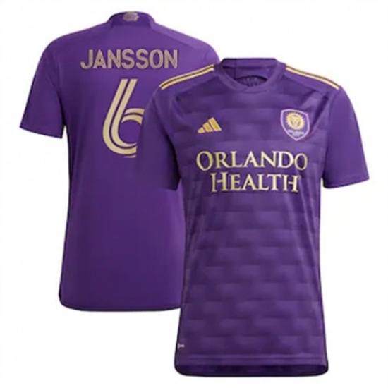 Men Orlando City SC Robin Jansson 2023 24 Home Replica Purple Men Orlando City SC Robin Jansson 2023 24 Home Replica Purple