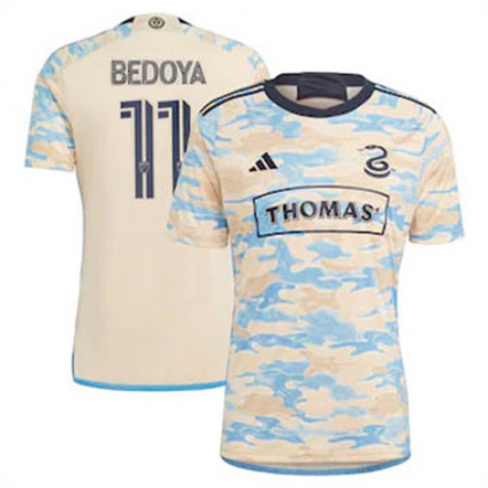 Men Philadelphia Union Alejandro Bedoya 2023 24 Away Replica Tan Men Philadelphia Union Alejandro Bedoya 2023 24 Away Replica Tan