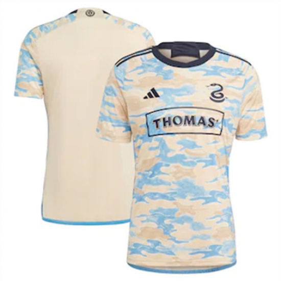 Men Philadelphia Union Blank 2023 24 Away Replica Tan Men Philadelphia Union Blank 2023 24 Away Replica Tan