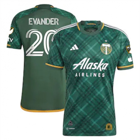 Men Portland Timbers Evander 2023 24 Home Replica Green Men Portland Timbers Evander 2023 24 Home Replica Green