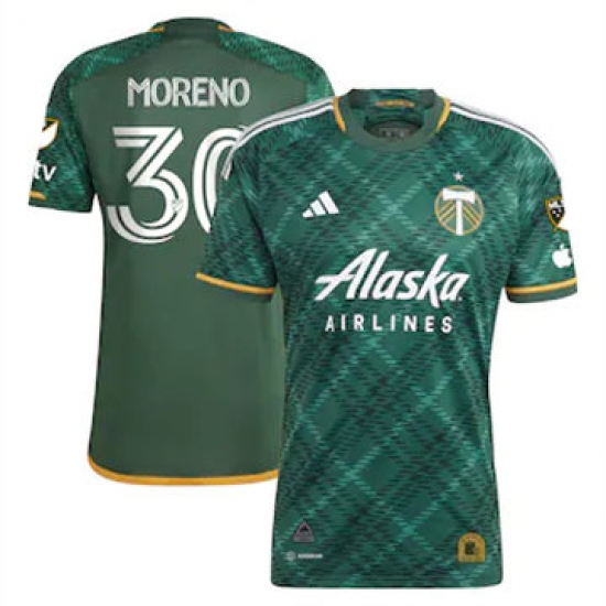 Men Portland Timbers Santiago Moreno 2023 24 Home Replica Green Men Portland Timbers Santiago Moreno 2023 24 Home Replica Green