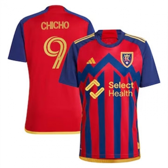 Men Real Salt Lake Cristian Arango 2024 25 Away Replica Red Men Real Salt Lake Cristian Arango 2024 25 Away Replica Red
