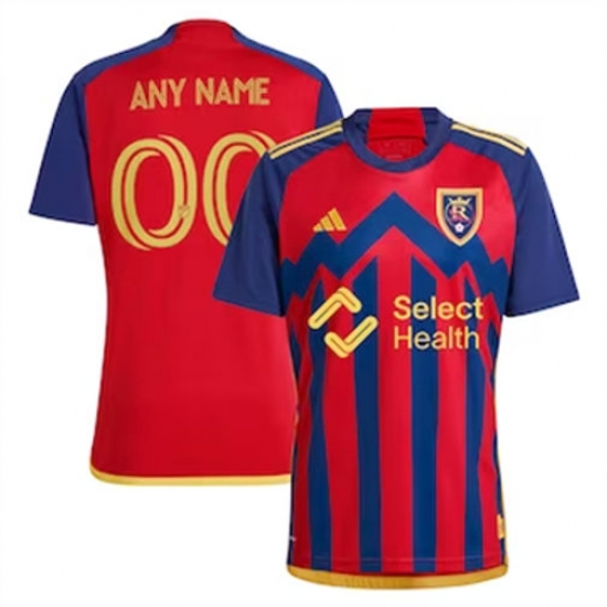 Men Real Salt Lake Custom 2024 25 Away Replica Red Men Real Salt Lake Custom 2024 25 Away Replica Red