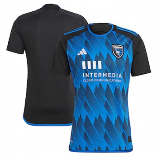 Men San Jose Earthquakes Blank 2023 24 Home Replica Blue Men San Jose Earthquakes Blank 2023 24 Home Replica Blue