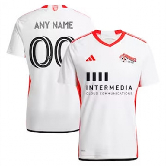 Men San Jose Earthquakes Custom 2024 25 Away Replica White Men San Jose Earthquakes Custom 2024 25 Away Replica White