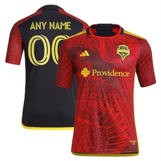 Men Seattle Sounders FC Custom 2023 24 Away Replica Red Men Seattle Sounders FC Custom 2023 24 Away Replica Red