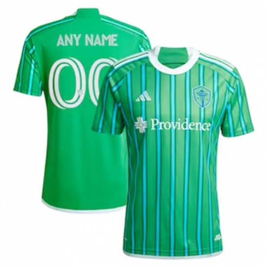 Men Seattle Sounders FC Custom 2024 25 Home Replica Green Men Seattle Sounders FC Custom 2024 25 Home Replica Green