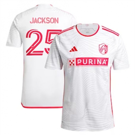 Men St. Louis City SC Aziel Jackson 2024 25 Away Replica White Men St. Louis City SC Aziel Jackson 2024 25 Away Replica White