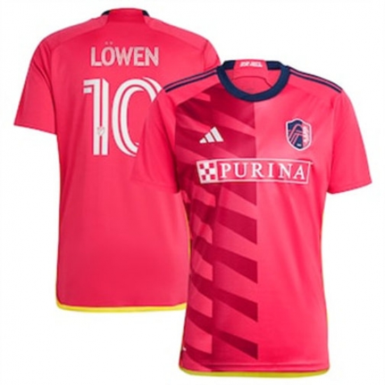 Men St. Louis City SC Eduard Lowen 2023 24 Home Replica Red Men St. Louis City SC Eduard Lowen 2023 24 Home Replica Red