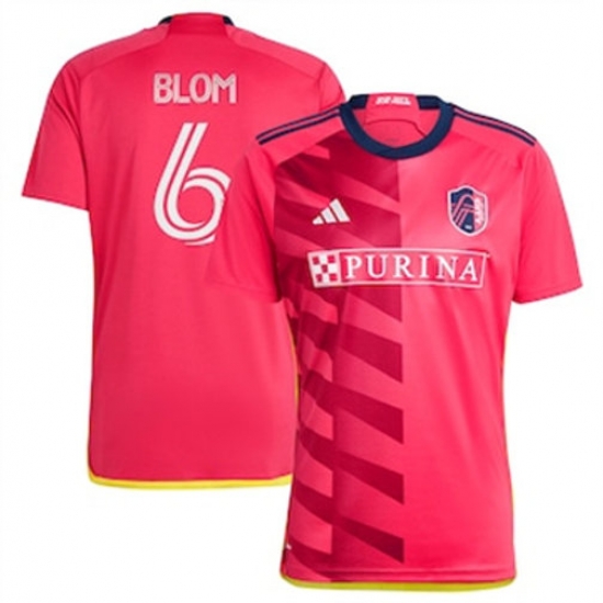 Men St. Louis City SC Njabulo Blom 2023 24 Home Replica Red Men St. Louis City SC Njabulo Blom 2023 24 Home Replica Red