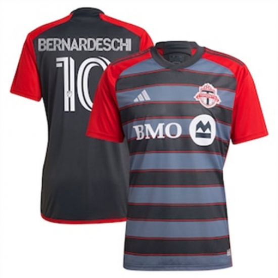 Men Toronto FC Federico Bernardeschi 2023 24 Home Replica Gray Men Toronto FC Federico Bernardeschi 2023 24 Home Replica Gray