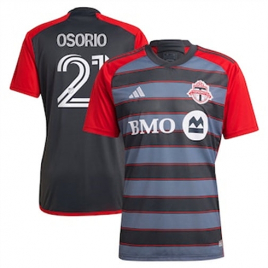 Men Toronto FC Jonathan Osorio 2023 24 Home Replica Gray Men Toronto FC Jonathan Osorio 2023 24 Home Replica Gray