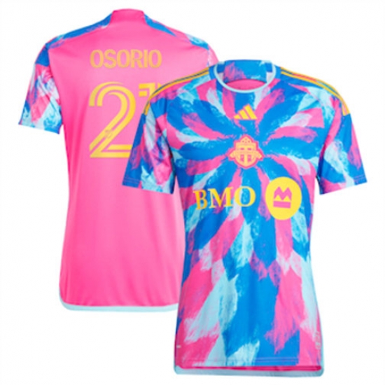Men Toronto FC Jonathan Osorio 2023 24 Third Replica Pink Men Toronto FC Jonathan Osorio 2023 24 Third Replica Pink