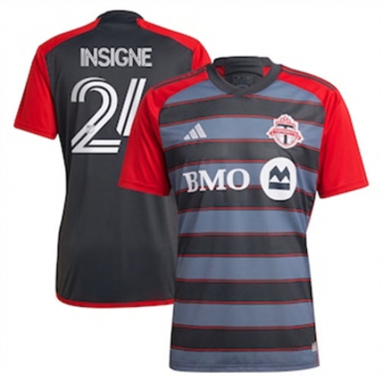 Men Toronto FC Lorenzo Insigne 2023 24 Home Replica Gray Men Toronto FC Lorenzo Insigne 2023 24 Home Replica Gray