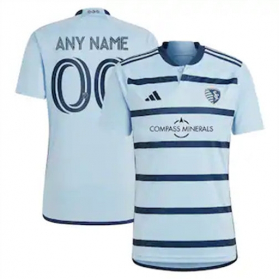Men Sporting Kansas City Custom 2023 24 Home Replica Light Blue Men Sporting Kansas City Custom 2023 24 Home Replica Light Blue