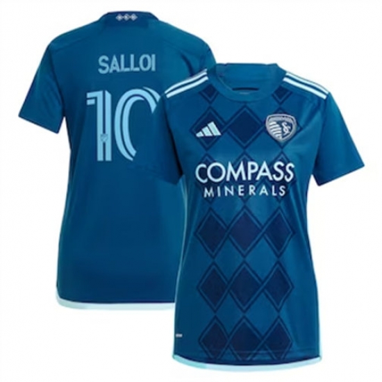 Men Sporting Kansas City Daniel Salloi 2024 25 Away Replica Navy Men Sporting Kansas City Daniel Salloi 2024 25 Away Replica Navy