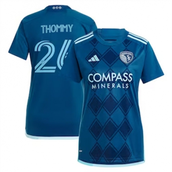 Men Sporting Kansas City Erik Thommy 2024 25 Away Replica Navy Men Sporting Kansas City Erik Thommy 2024 25 Away Replica Navy