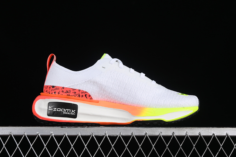 ZOOM X INVINCIBLE RUN FK 3 WHITE BRIGHT CRIMSON SAIL BLACK