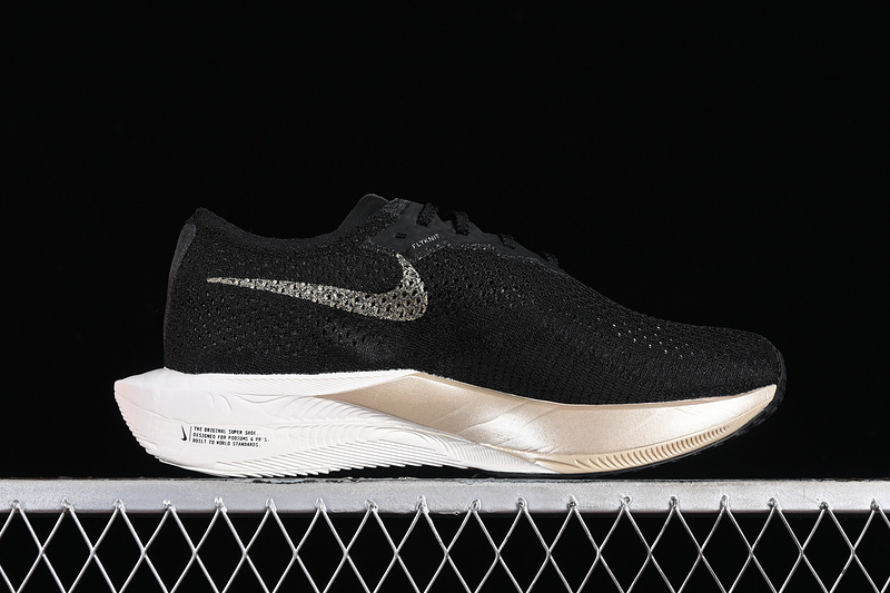 ZOOMX VAPORFLY NEXT 3 BLACK BLACK OATMEAL METALLIC GOLD GRAIN